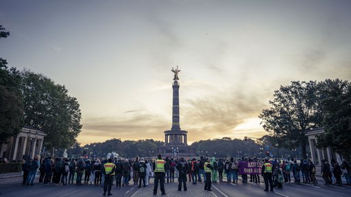 Berlin-Blockade im Oktober 2019