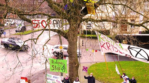 26.11.20 XR Baumbesetzung  gegen die A49 im Dannenroder Wald